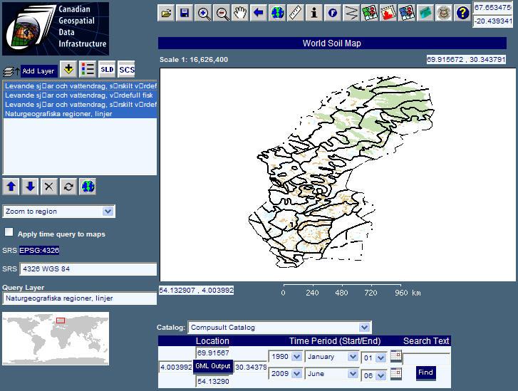 Exempel på OGC Viewers OGC Viewers owsview (webb) http://www.thecarbonproject.com/gaia.php http://devgeo.cciw.ca/owsview/ The purpose of owsview is to show the integration of geo-spatial web services.