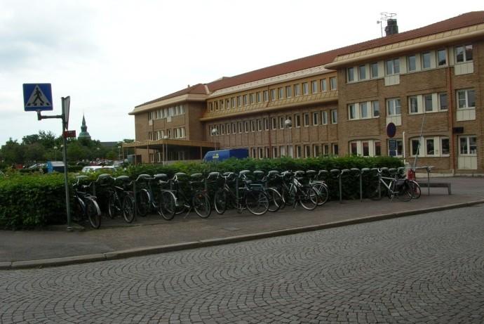 Cykelställen är avsedda för de boende