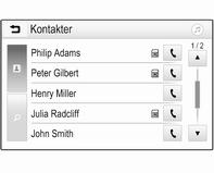 Infotainmentsystem 183 Telefonens huvudmeny Tryck på ; och välj sedan TELEFON för att visa respektive meny. Observera!