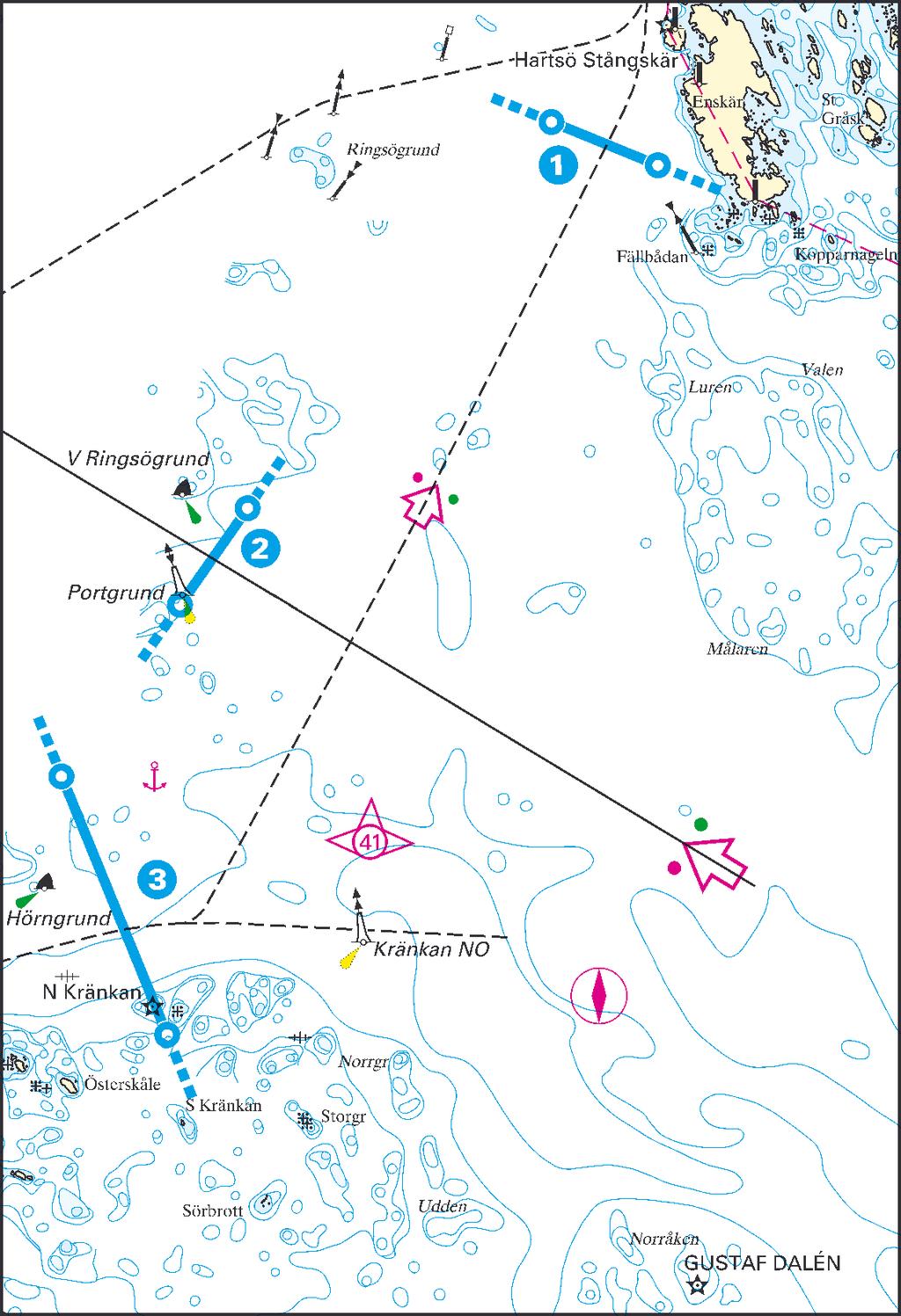 St7 - r Bråviken O 1 ) Studsvik / Tvären 58 41,05 N 017 26,70 E 58 40,85 N 017 27,65 E Landsort - Tvären (inomskärs) - Gustaf Dalén 70/14/4,5 70/14/4,5 i Studsvik - Gustaf Dalén 70/14/4,5 70/14/4,5 i