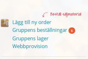 Här hittar du en lista över inskickade order.