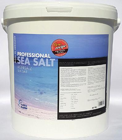 För absolut bästa resultat, rekommenderar vi Fauna Marin Professional Sea Salt. Det är samma salt som vi själva använder i våra korall-odlingsanläggningar med strålande resultat.