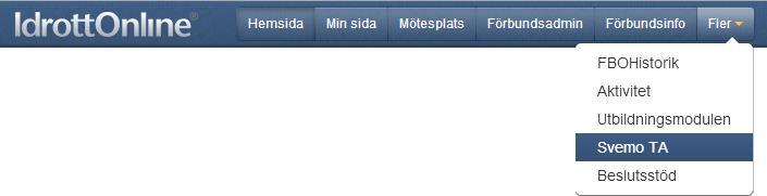 SvemoTA Klubbadministration Betalningsrutin Betalningsrutin för tävlingstillstånd, banlicenser och funktionärslicenser är ändrade och finns numera i Svemo TA.