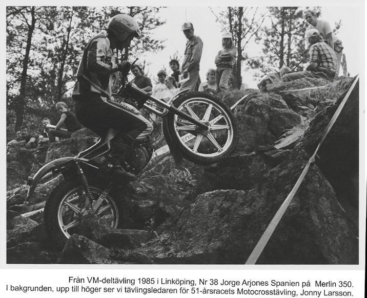 BSA B40 350 1964 Sidvagnstrial 1985, Lars Edoff och Niklas Svensson med SWM 320.