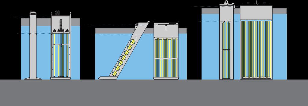 Högsta vattennivå 1600 mm Minsta vattennivå 1280 mm Högsta vattennivå 1400 mm Minsta vattennivå 1147 mm Högsta vattennivå 2100 mm Minsta vattennivå 1765 mm 22