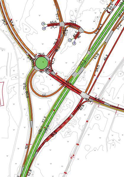 / / / / / 4.3 Känslighetsanalys En känslighetsanalys har tagits fram för att studera kapacitetstaket för föreslagen trafiklösning.