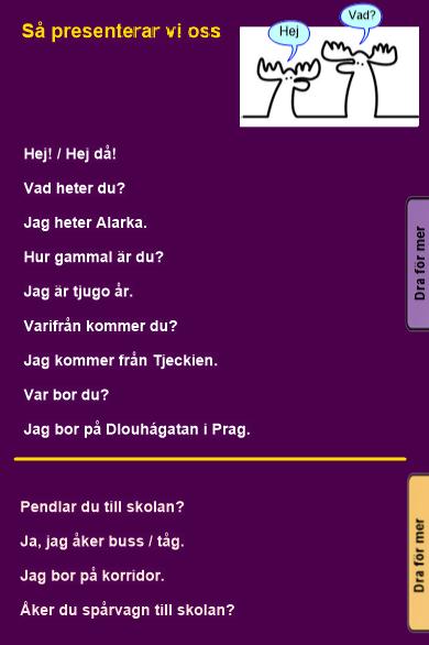 olika hälsningsfraser. Längs uppe på fliken ser man namnet på den webbsida där jag hittade bilden, länken direkt till webbsidan finns under bilden.