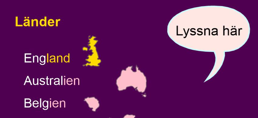 På var och en av flikarna har jag infogat en bild med nya fraser. Bilderna hittade jag på webbsidan Vårdsvenska.fi 100.