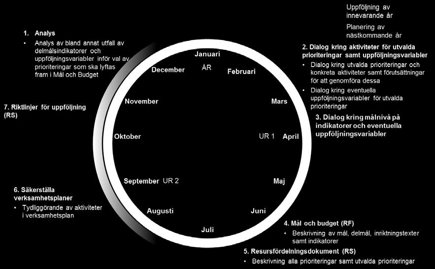 I steg 2 diskuteras vilka aktiviteter samt vilka uppföljningsvariabler som ska knytas till de utvalda prioriteringarna.