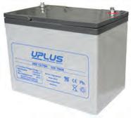 UPLUS industribatterier har en hög blyhalt och tjocka plattor, detta ger batteriet en lång livstid och blir därför det naturliga valet för säkerhetskunder som prioriterar hög driftsäkerhet under lång
