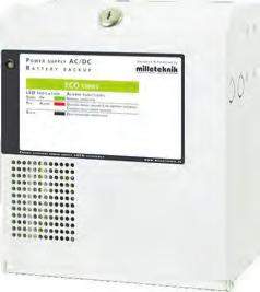 ECO Serien Prisvärda Primärswitchade 12V/24V Batteribackuper för mindre till medelstora system. ECO Serien ECO Serien präglas av enkelhet, hög kvalité till rätt pris och driftsäkerhet.