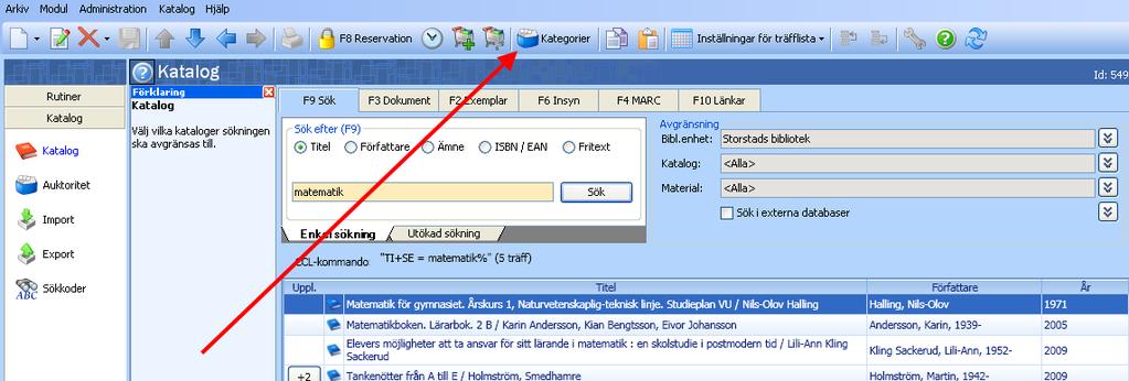 Du kan antingen inregistrera ett exemplar åt gången, eller inregistrera alla exemplar från en träfflista i katalogen.