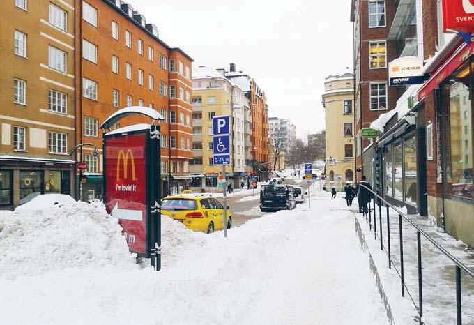 Kapitel 5. Parkeringstillstånd för rörelsehindrade Fotograf: Karin Hassner, WSP Sverige AB.