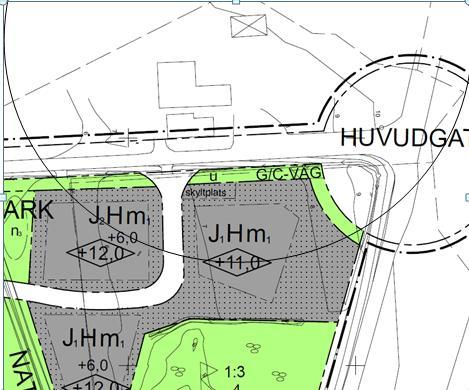 KOMPLETTERANDE BENSINSTATION 6 / 8 2.1 Närliggande bostäder I anslutning till de två studerade lägena finns endast befintlig bebyggelse på norra sidan av väg 163.