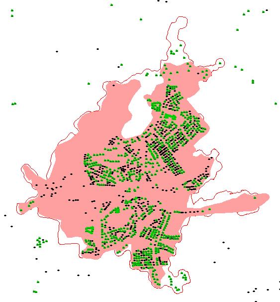 Fiber utanför tätort och småort: Ökar med endast 1,5 procentenheter från 2015.