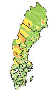 Oktober 2015 Oktober 2016 Tillgång till 30 Mbit/s: 91 % av alla hushåll och företag har tillgång till 30 Mbit/s Ökning med ca 4 procentenheter sedan 2015.