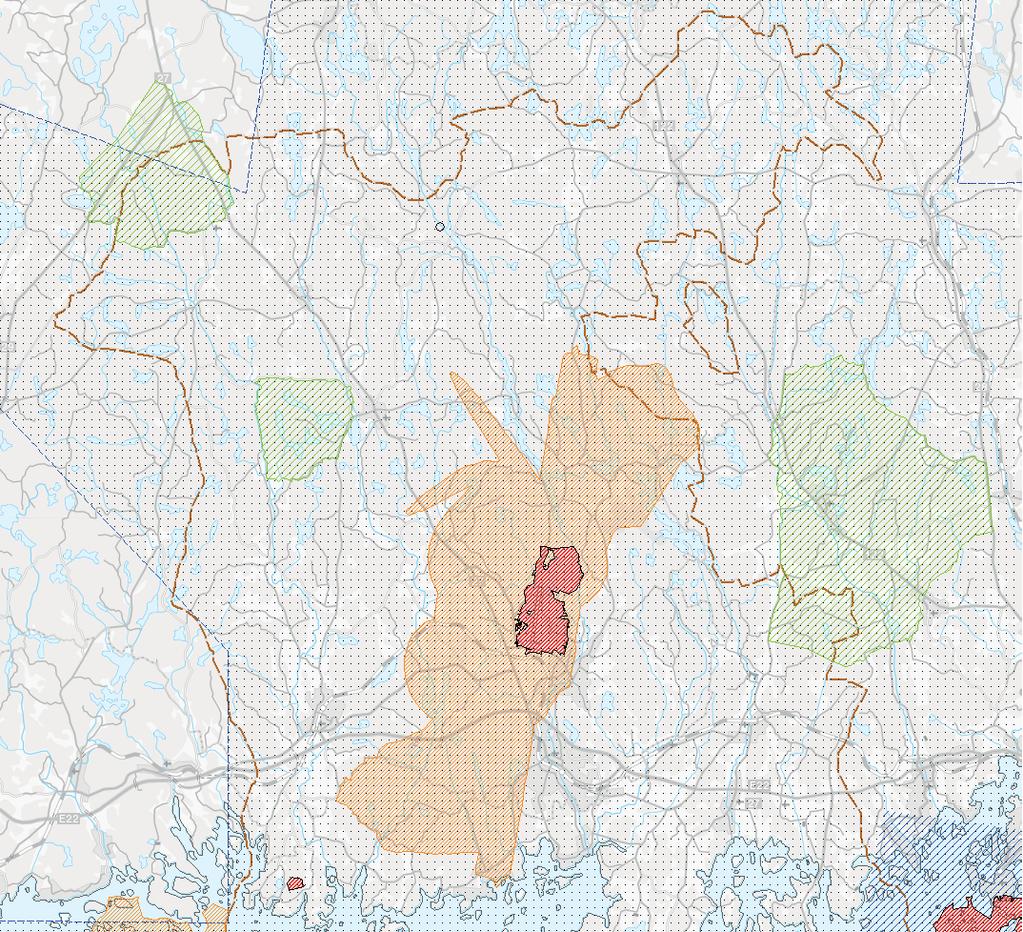 Riksintresse för Totalförsvaret (3 kap 9 MB) Enligt miljöbalken skall mark- och vattenområden som har betydelse för totalförsvaret så långt möjligt skyddas mot åtgärder som kan påtagligt skada dess
