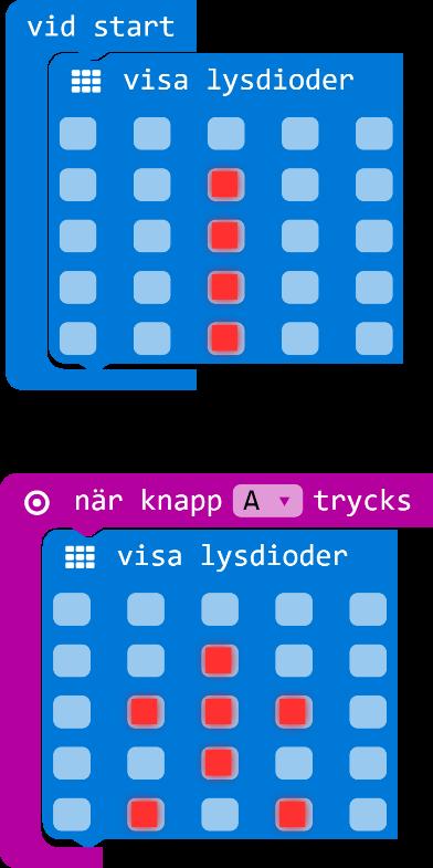 Programmera micro:bit att visa