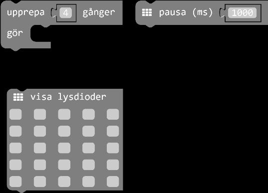 UPPDRAG 4 REPETITION: Programmera en loop För att visa att tiden