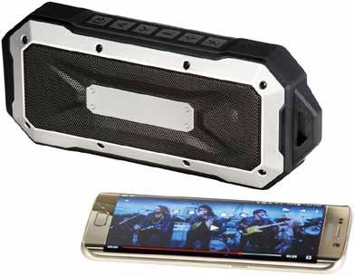 Boulder Boulder vattentät Bluetooth högtalare för utomhusbruk. Gummerad högtalare som garanterar IP-66 certifierat yttreskydd mot vatten, stötar och repor.