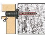 När väggmaterialet är sprött/svagt, använd ankarmassa för att förstärka materialet. Skruv: Art. nr.