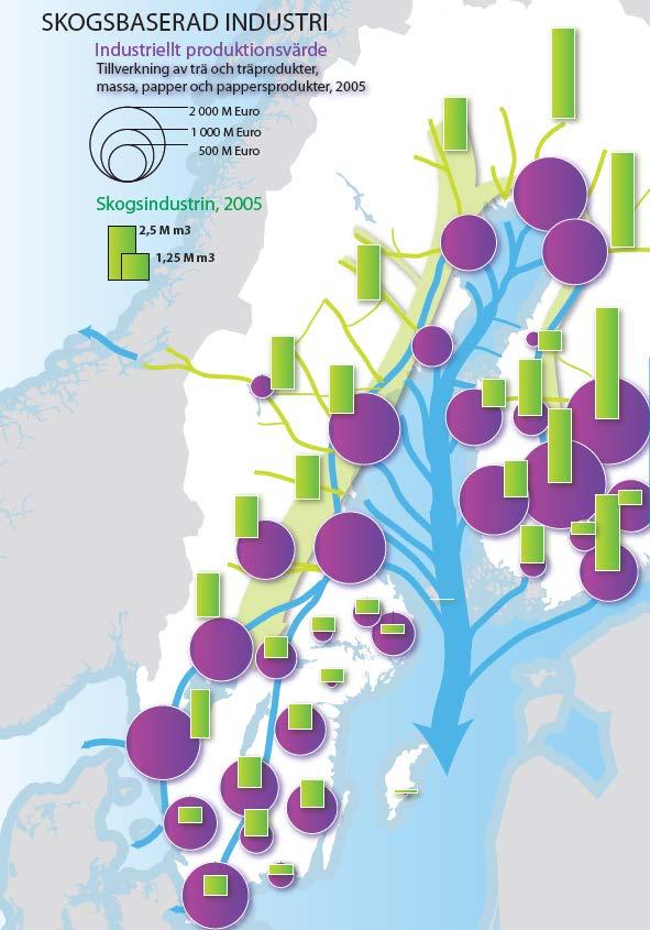 39 av 53 Hudiksvalls kommun), BillerudKorsnäs i Gävle, Metsä Board i Örnsköldsvik, Valmet i Sundsvall med flera.