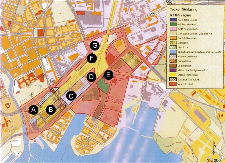 4.3 KRAV PÅ PARKERING I STATIONSOMRÅDET Trivector tog 2015 fram en lokaliseringsstudie för parkeringshus i Västerås stad.