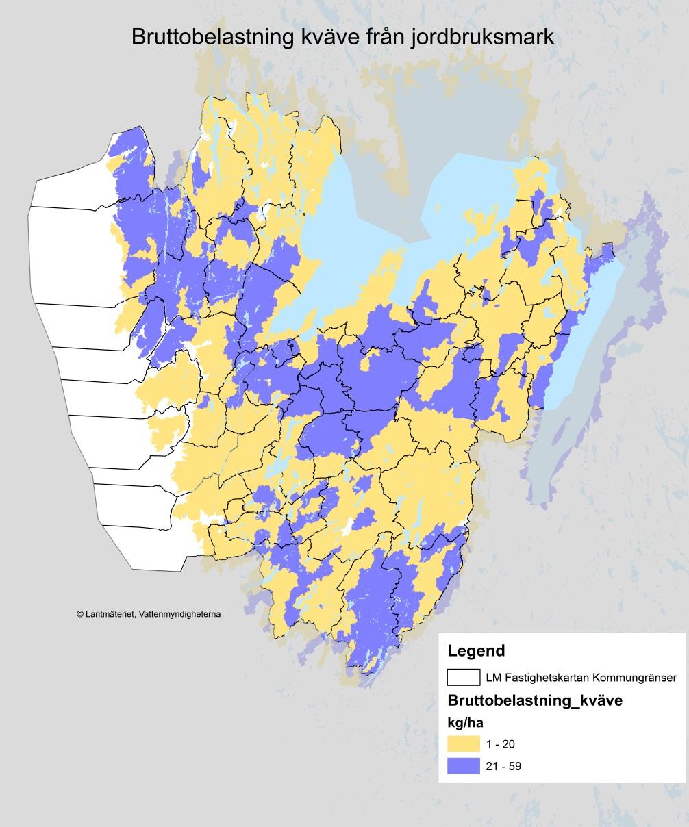 4. Det finns ett identifierat regionalt behov av investeringen. 5 poäng: Investeringen bidrar till minskat näringsläckage Fem poäng ges till investeringar som sker inom område med stort kväveläckage.