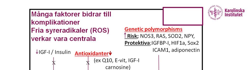 Vi har funnit att alla dessa faktorer bidrar till utveckling av komplikationer.