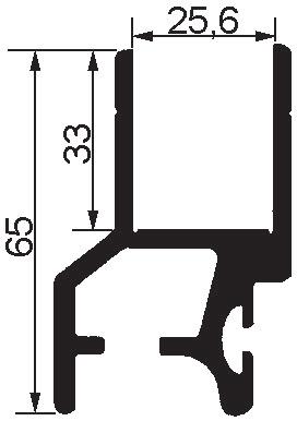 70030864 Lämprofil alu