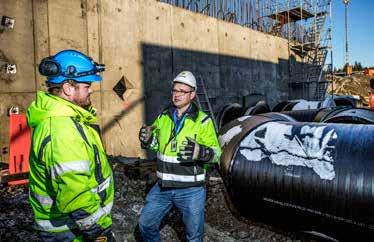 fossilbränslefri. Valet av ledningssystem mellan bassängerna för att rena avloppsvattnet föll på Weholite i dimensioner från 1400 till 2200.