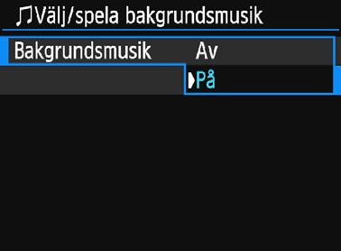 224 Du pausar bildspelet genom att trycka på <0>. Under tiden som bildspelet är pausat visas [G] längst upp till vänster i bilden. Starta bildspelet på nytt genom att trycka på <0> igen.