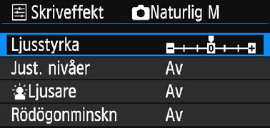 nivåer När du väljer [Manuell] kan du ändra histogrammets fördelning och justera bildens ljusstyrka och kontrast.