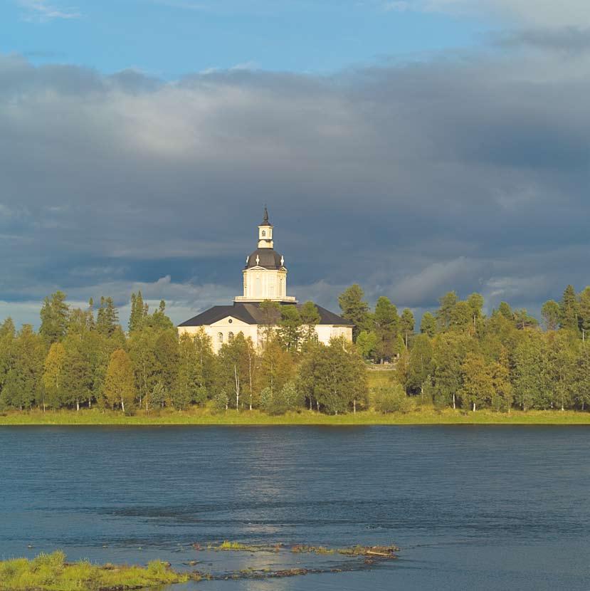 KaPELL I NEDRE TORNEDaLEN Torneå kapell uppfördes någon gång kring 100, förmodligen på Björkö i Torneälvens mynning. Där finns en kyrka än idag bilden till vänster visar den.