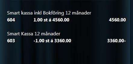 Byte eller retur och försäljning i samma transaktion Om du bara vill byta ut en vara eller om kunden lämnar tillbaka en vara och köper en annan går det att göra i Smart kassa, men systemet delar upp