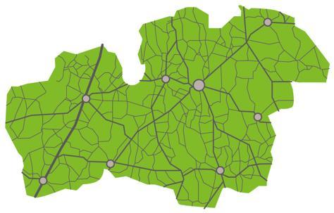 Kronoberg Det behövs också Samtliga sydsvenska prioriteringar behövs Rv 25 Kalmar-Växjö-Ljungby-Halmstad Standardhöjning av regionala vägar Upprätthålla hastigheten på regionala