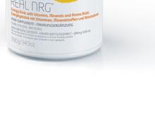 beståndsdelarna som tillsammans gör Real NRG till ett alternativ till artifi ciella uppiggande medel. Hög koffeinhalt (68 mg/100 ml).