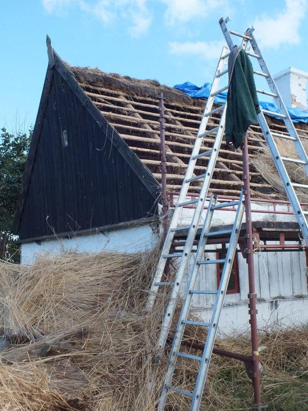 Väggen torkade inte ut helt, vilket delvis beror på att avfärgningen gjordes på sensommaren som är den fuktigaste perioden på året.