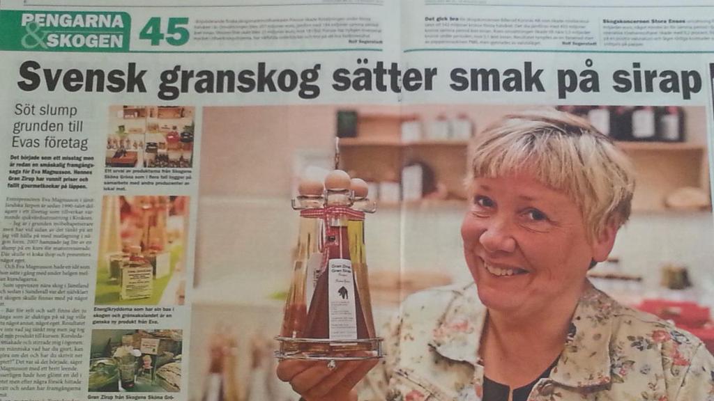 När Eva Magnusson gick en mathantverkskurs på Eldrimner i Ås började hon spåna kring hur hon skulle kunna använda skogen i sin matlagning.