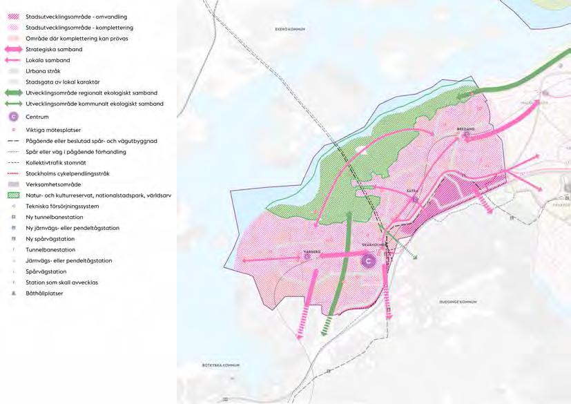 Sätraskogens naturreservat är i storlek jämförbar med Södra Djurgården och är ett uppskattat rekreationsområde. Sätraskogens mötesplatser och stråk bör stärkas och utvecklas vidare.