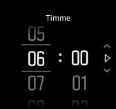 för att ställa in tidszonen genom att välja en plats. 3.35.1. Alarmklocka Din klocka har ett alarm som kan ringa en gång eller upprepas på specifika dagar.