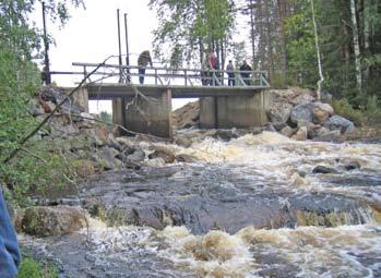 Flottningsdammen i utloppet från Ytterträsket