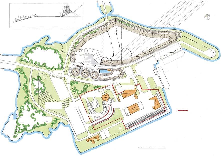 4 Föreslagen ändring av detaljplan (huvudalternativet) I föreliggande kapitel presenteras den förändring av markanvändningen som föreslagen planändring medför i förhållande till gällande detaljplan,