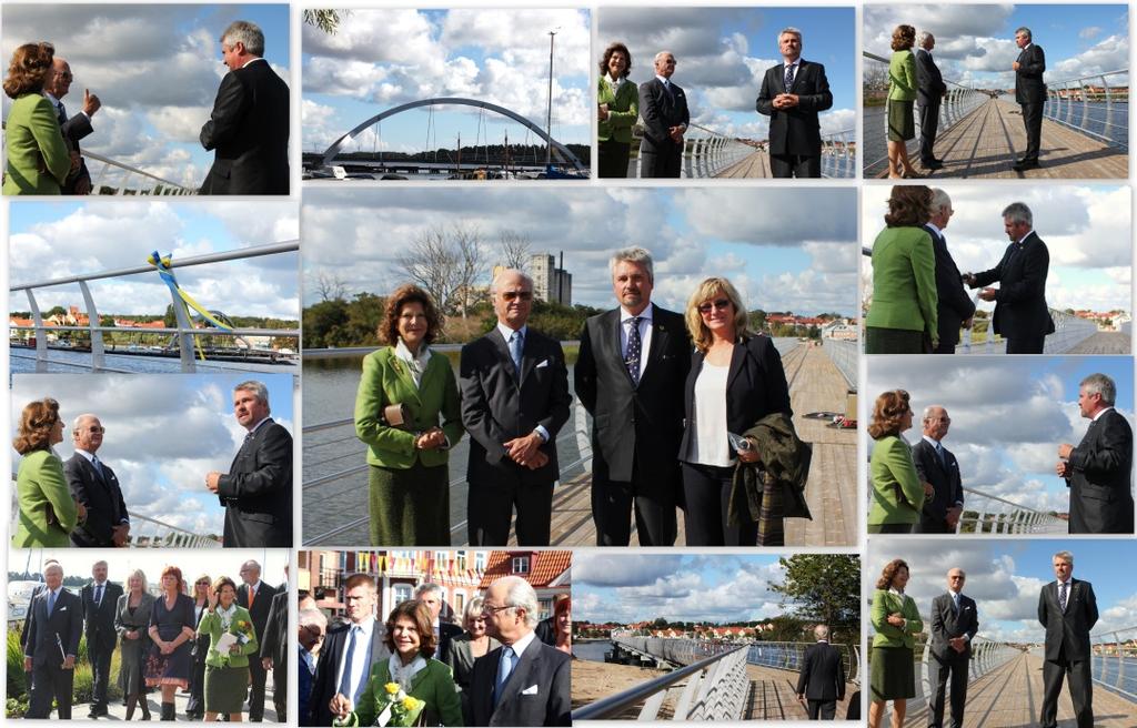 Bron förbinder Sölvesborgs stadskärna med Ljungaviken, en ny stadsdel på Listerlandet.