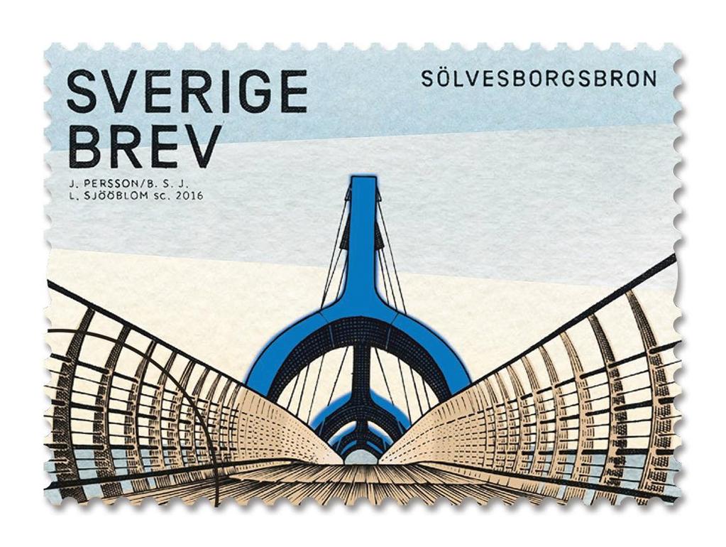 Sölvesborgsbron Publicitet Den 17 mars 2016 släpptes nya frimärken