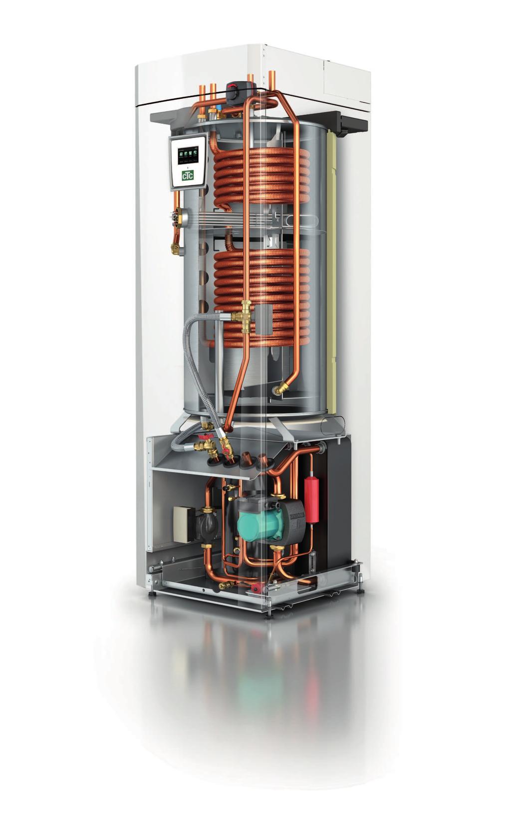 Den automatiserade bivalenta shuntventilen fördelar hela tiden jämn värme till radiatorsystemet. Tekniken är unik och ger inga knäppningar i värmeledningar och jämnare värme.