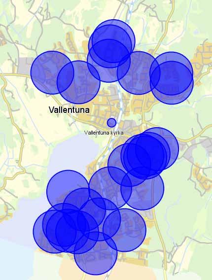 strategier och riktlinjer för lekplatser strategier och riktlinjer för lekplatser Upptagningsområde för Vallentunas befintliga kommunala lekplatser idag, 2017 (500 meter) Befolkningsprognos barn 0-12