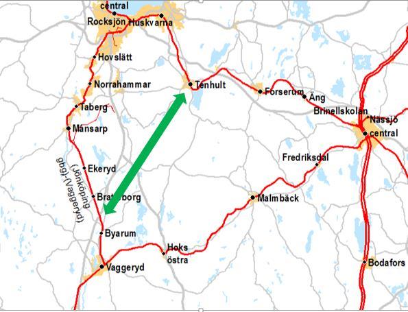 Värnamo Jönköping/Nässjö, elektrifiering o höjd hast, JSY1802 1. B 1.