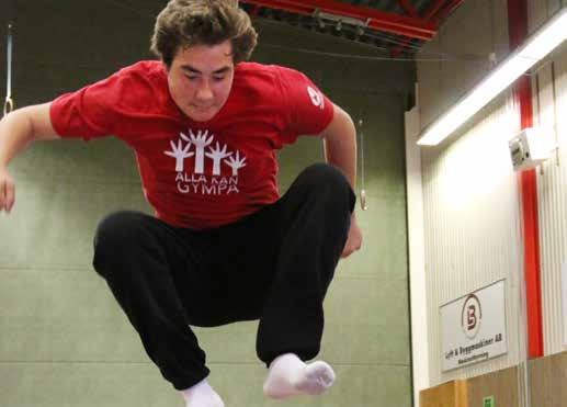 24 Alla Kan Gympa Alla Kan Gympa är ett koncept inom Svenska Gymnastikförbundet där barn, ungdomar och vuxna med rörelsehinder och/eller speciella behov erbjuds gymnastik.