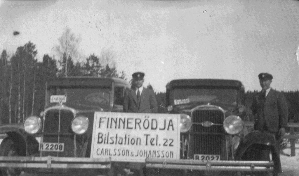 Bilstation Karl Johansson och Gunnar Carlsson startade Finnerödja